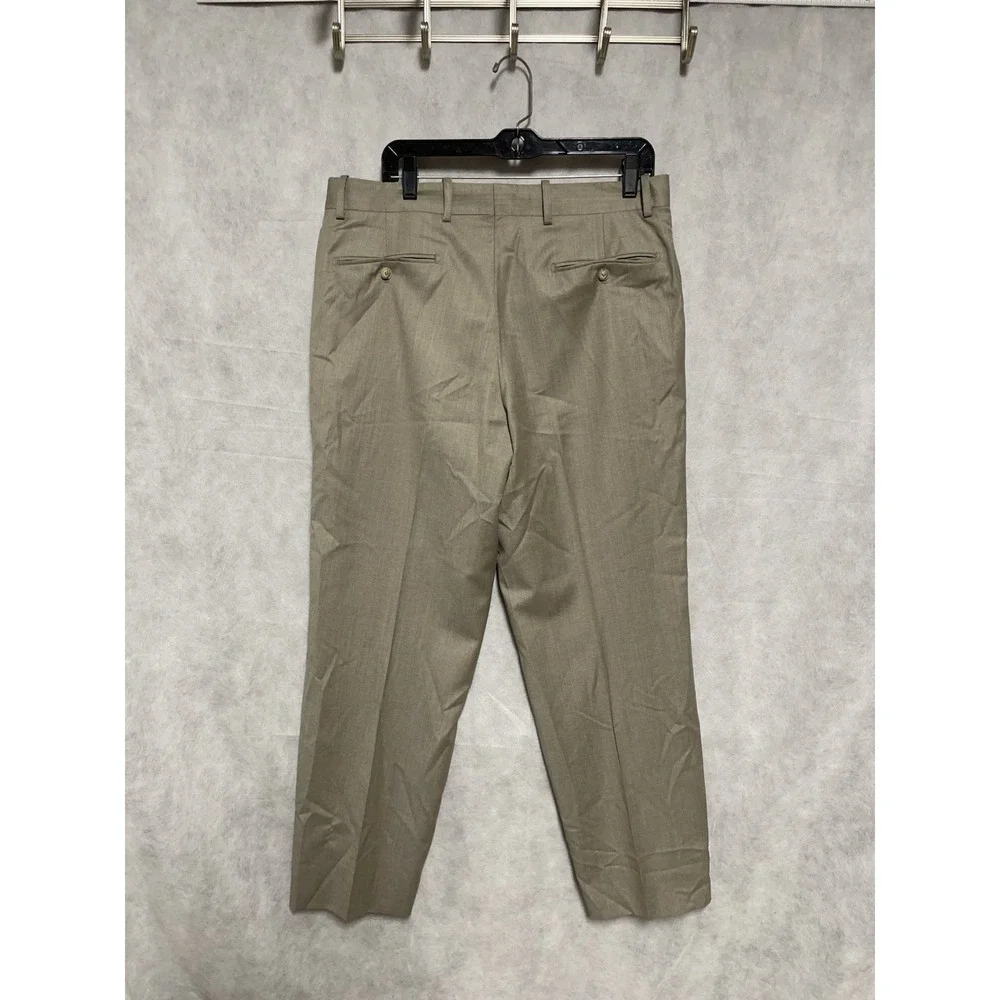 Bernard Zins Pants Men‎ 34X30 Beige France Cloud Wool Academia Designer Luxury